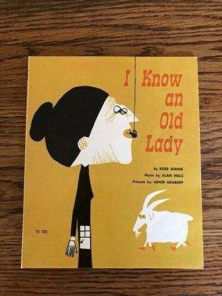 Vintage I Know An Old Lady By Rose Bonne 1974