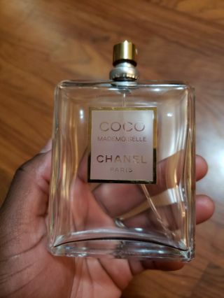 Chanel Coco Mademoiselle Paris Eau De Parfum Empty Bottle 100 Ml 3.  4fl Oz No Top