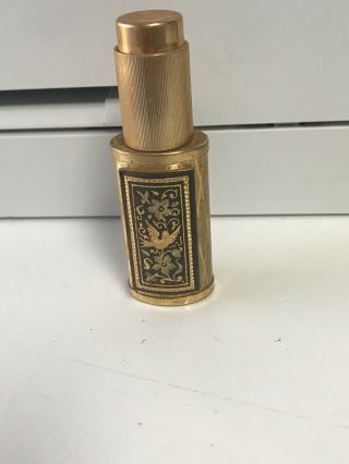 Vintage Luxus Refillable Perfume Fragrance Spray Bottle Atomizer Gold Meta (c12)