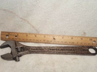 Vintage J.  H.  Williams & Co " Superjustable " 10 " Inch Adjustable Wrench Made In Usa