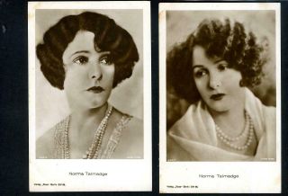 Vintage Norma Talmadge Two (2) German Ross 1920 