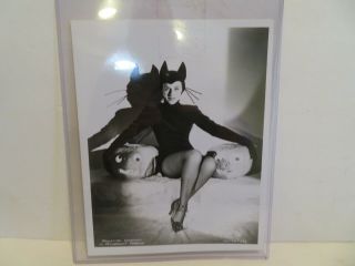 Vintage Halloween Pin - Up Girl Paulette Goddard - Vintage Photo Print