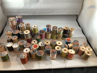 58 Vintage Coats And Clark’s Sewing Thread Wood Wooden Mercerized Boilfast
