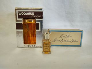 3 Vintage Perfume Faberge Woodhue,  Estee Lauder And Cour De France