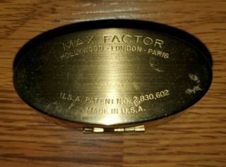 Vintage Lip Stick Compact Mirror Pearl Max Factor 3