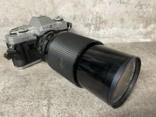 Vintage Minolta X - 370 Slr Film Camera W/ Vivitar Series 1 70 - 210mm Lens