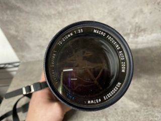 Vintage Minolta X - 370 SLR Film Camera W/ Vivitar Series 1 70 - 210mm Lens 2
