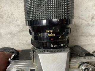 Vintage Minolta X - 370 SLR Film Camera W/ Vivitar Series 1 70 - 210mm Lens 3