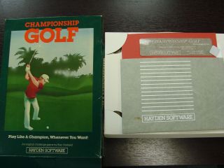 Vintage 1983 Software " Championship Golf " Hayden Software / Commodore 64
