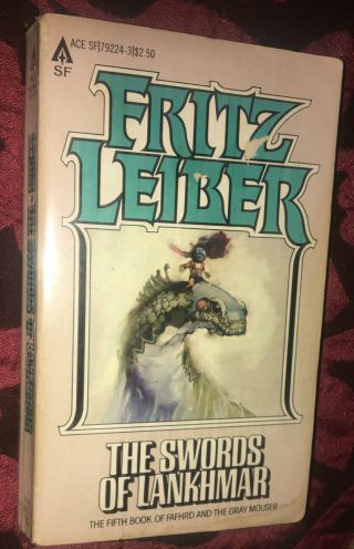 Vintage 1986 The Swords Of Lankhmar Fritz Leiber Paperback 5 Fafhrd & Mouser