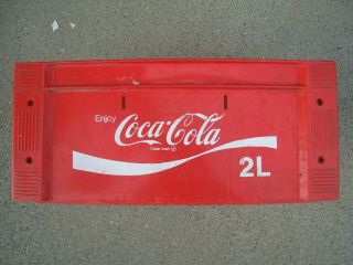 Vintage Enjoy Coca - Cola Coke Soda Pop Red Plastic Carrier Crate Case Box 2l