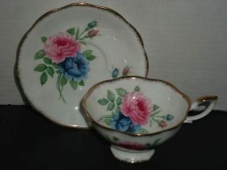 Vintage Royal Standard Tea Cup And Saucer Set Floral Fine Bone China England