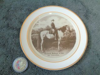 Vintage Fotoware Real Photo General Robert E Lee On Traveler Collector Plate
