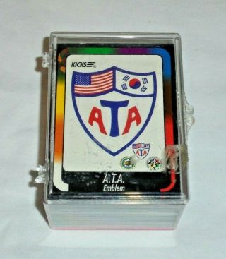 Vintage 1991 Ata Martial Arts Trading Cards Complete Set Of 98 Cards