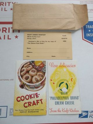 Vintage Kraft Cheese Company Advertisements Philadelphia Cream Cheese Parkay