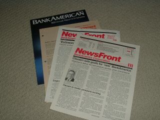 Vintage Bank Of America Publications1980’s Annual Report Newsletters Set Of 4