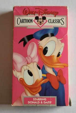 Vintage Walt Disney Cartoon Classics Volume 7 Vhs Donald And Daisy Duck