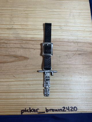 Vintage Gardner - Denver Co Figural Air Drill Jackhammer Key Chain Watch Fob