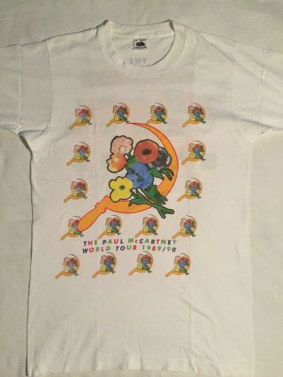 Vintage Paul Mccartney World Tour 1989/90 T - Shirt