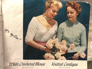 Vintage 1953 Star Nylon Book 99 American Thread Co - Crocheted Knit Baby
