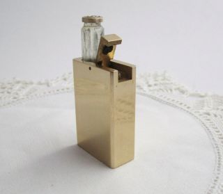 Vintage Gold Tone Lady Sterling Perfume Atomizer Resembles A Pocket Lighter