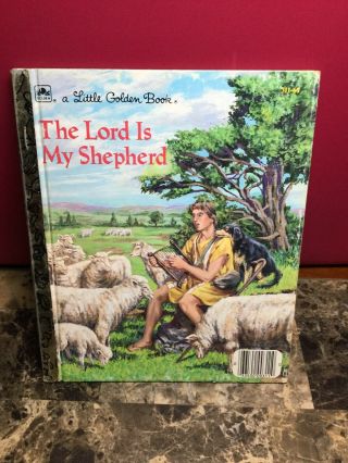 Vintage 1986 Little Golden Book The Lord Is My Shepherd Hc Book