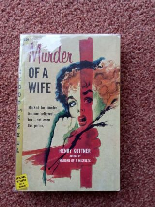 Murder Of A Wife Rare Vintage Pulp Crime Paperback