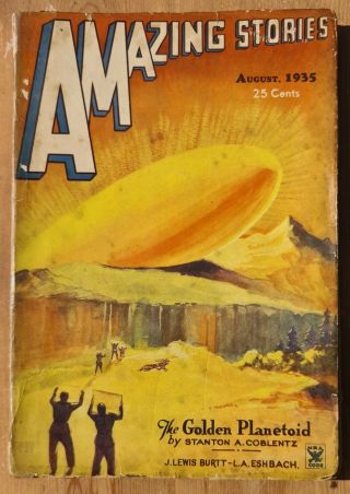 Stories (1935) August Vol 10 5,  Vintage Pulp Scifi,  Us Ed