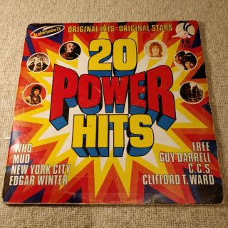 20 Power Hits Vintage 1973 12 " Lp Vinyl Record Various Artists Inc.  Rocket Man