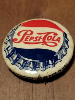 Vintage Pepsi - Cola Pin - 1 "