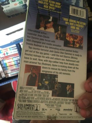 Double Team VHS Jean - Claude Van Damme Dennis Rodman Mickey Rourke 90s Cult Vtg 2