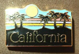 Rare Vintage Official Pin Badge California Sun Rise