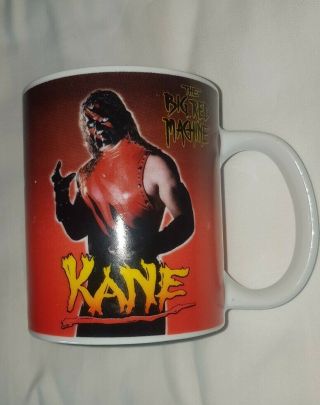 Rare WWF WWE KANE The Big Red Machine 2000 Official Wrestling MUG Retro Vintage 2