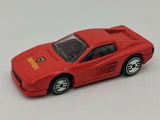 Vintage 1986 Mattel Hot Wheels Red Ferrari Testarossa