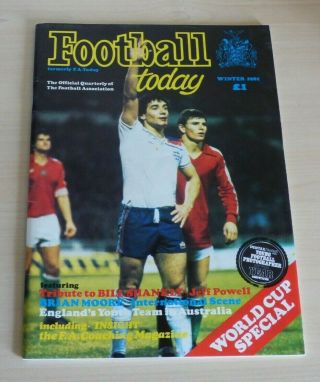 Vintage Winter 1981 Issue Of Football Today (formally F.  A.  Today) - Vol.  3 No.  1