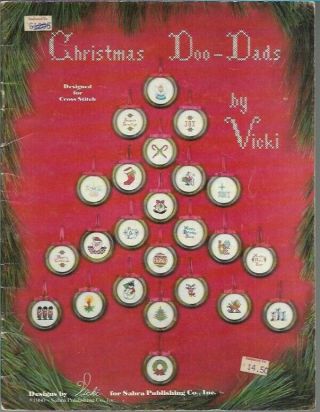 Christmas Doo - Dads For Cross Stitch By Vicki Sabra Publishing Vintage 1980
