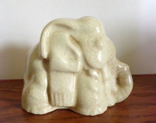 Vintage Listerine Shaving Cream Ceramic Elephant Razor Blade Bank