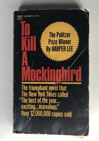 To Kill A Mockingbird By Harper Lee Vtg 1960 Paperback Book Pulitzer Prize Win