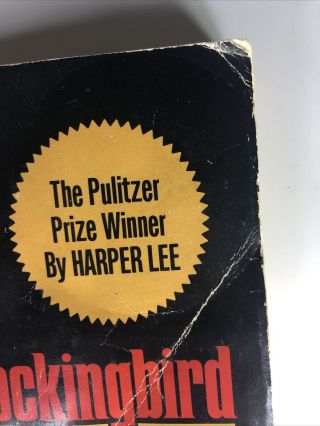To Kill a Mockingbird by Harper Lee Vtg 1960 Paperback Book Pulitzer Prize Win 2