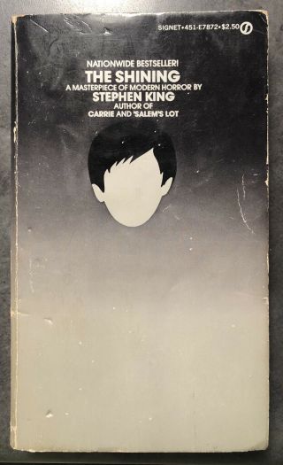 Vintage Paperback The Shining Stephen King 1977 First Printing 1978 Signet
