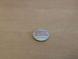 Vintage Led Zeppelin In Through The Out Door Pin Badge