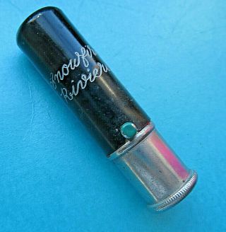 Vintage Metal Lipstick In Case,  " Snowfire Riviera "