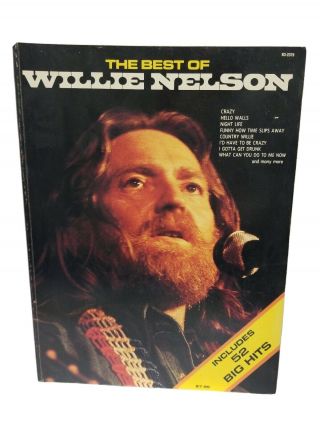 The Best Of Willie Nelson Sheet Music And Photo Book Song Book Vintage 1976