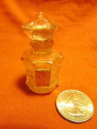 Vintage Tiny 2 " Perfume Bottle W/stopper,  L 