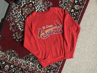 Vintage St Louis Cardinals Sweatshirt (signed)