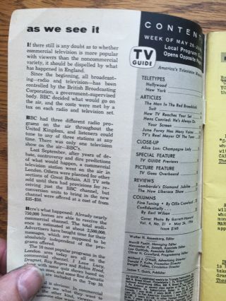 Vintage 1956 TV Guide - Lawrence Welk,  James Dean Camel Cigarettes NE EDITION 2