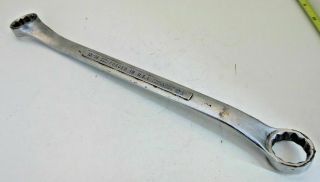 Vintage Craftsman V Series 15/16 " X 1 " Box End Offset 12 Point Wrench