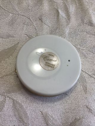 Vintage Avon Compact Cameo Lady In Pink 3