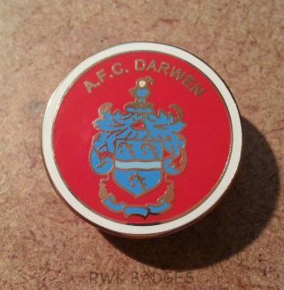 Afc Darwen - Vintage Supporters Enamel Badge