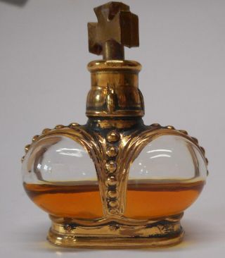 Vintage Wind Song By Prince Matchabelli Crown Perfume Bottle France 1.  4 Oz.